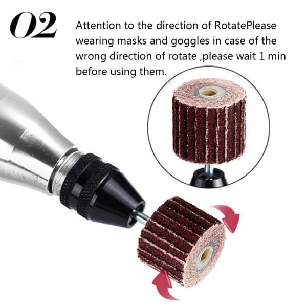 INF Klaffslipeskiver med 10 mm dor 600#