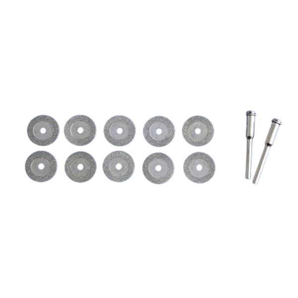 INF Diamantkapskivor set 25 mm med dorn (10 skivor + 2 dorn)