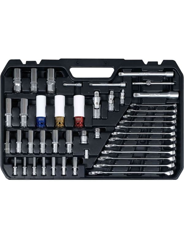 VÆRKTØJSÆT 1/4', 3/8', 1/2' KPL YT-38850 YATO