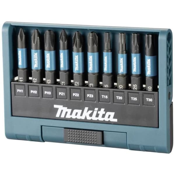Tipset - MAKITA - E-12011 - Stål - Pack av 10 - Svart
