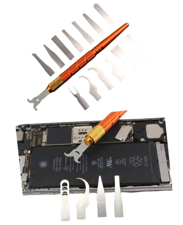 INF 14-delers hovedkort CPU-demonteringsverktøysett for Apple-enheter Sølv0