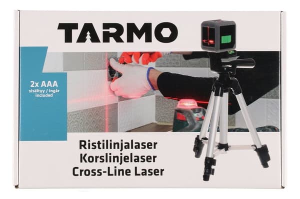 Tarmo Ristilinjalaser jalustalla