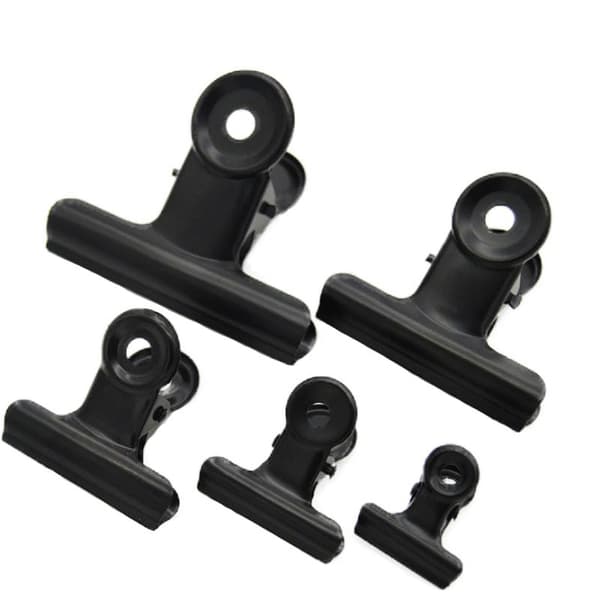 INF Svarta Metallklämmor, 10-pack