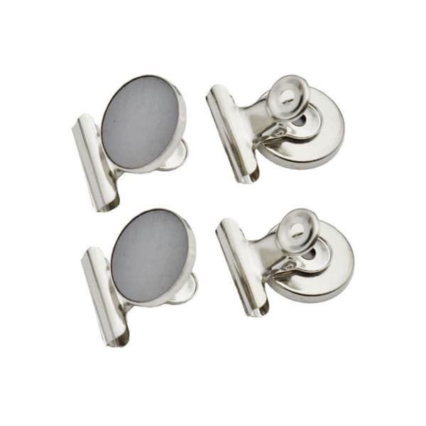 INF Sæt med 10 magnetiske metalclips til fotos, noter og mere