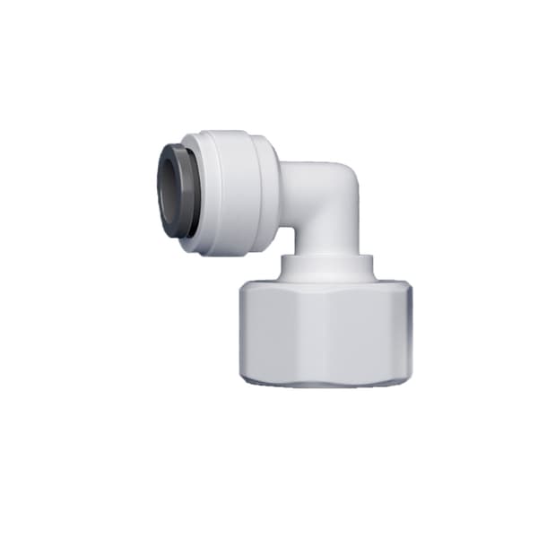 INF 10 stk Quick Connector Sæt - 1/2" indvendig gevind til 3/8" Albue Quick Connect (grå klo)
