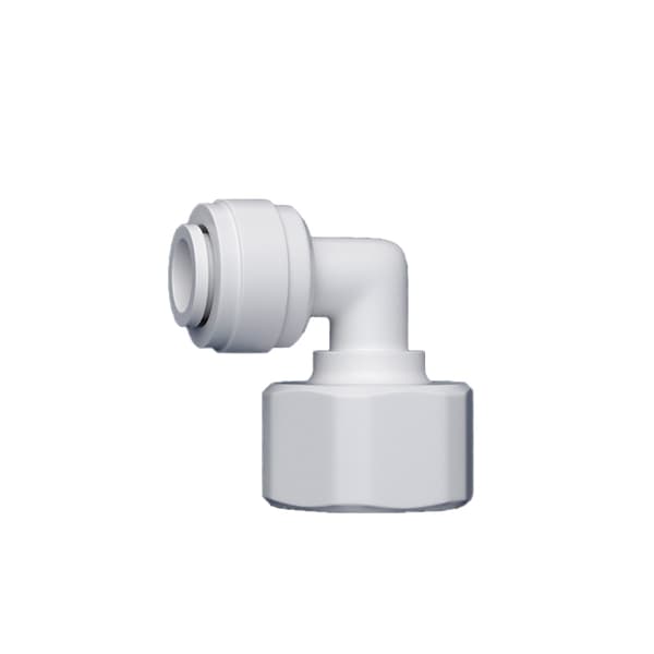 INF 10 stk Quick Connector Sæt - 1/2" indvendig gevind til 3/8" Quick Connect Albue (hvid)