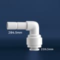 Miniatyrbillede 4 af 4: INF 10 stk Quick Connector albueadaptere til vandrensere (hvid)