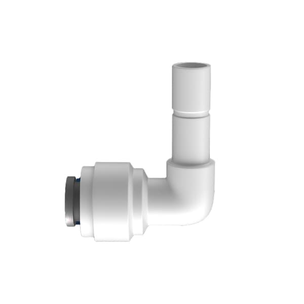 INF 10 stk Quick Connector Albue Adaptere - 2-vejs Push Fit Connector (grå kløer)
