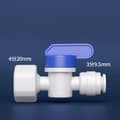 Miniatyrbillede 4 af 4: INF 10 stk lynkoblingssæt - 1/2" indvendig gevind til 1/4" push-fit kugleventil