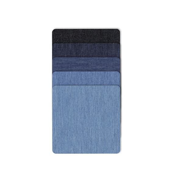 INF Denimlappar på järn, broderade plåster Square