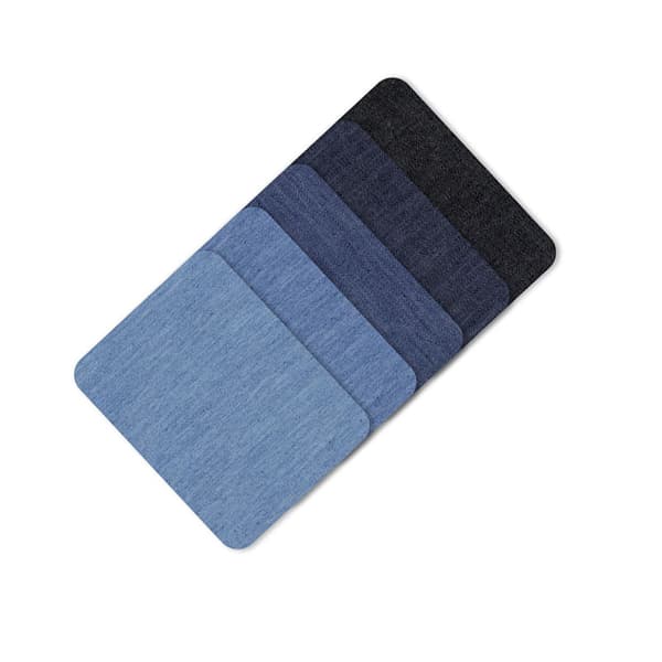 INF Denimlappar på järn, broderade plåster rectangle