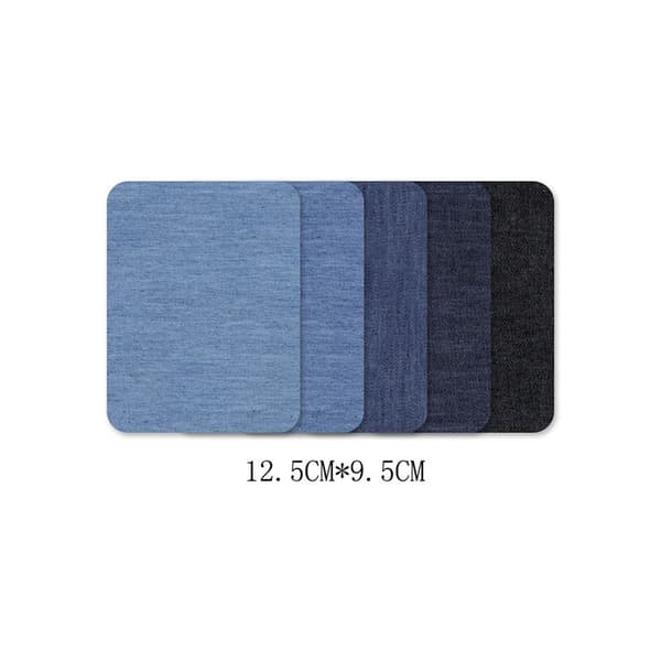 INF Denimlappar på järn, broderade plåster rectangle