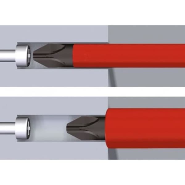Wiha 12-delad Elektriker Verktygssats Stål 9300-025 - Röd