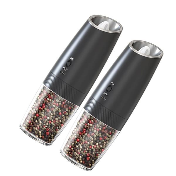 INF Elektrisk Salt- och Pepparkvarn med Justerbar Grovhet, 2-pack