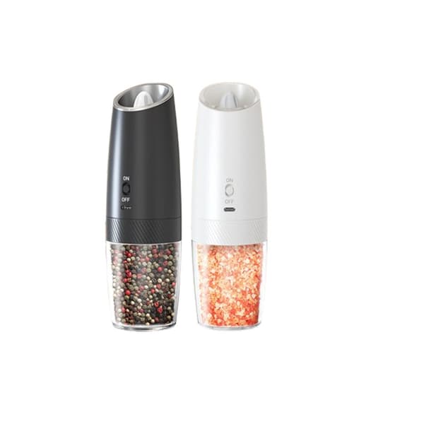 INF W7 Gravity elektrisk pepparkvarn Set - Uppladdningsbar, Type-C, 2 st