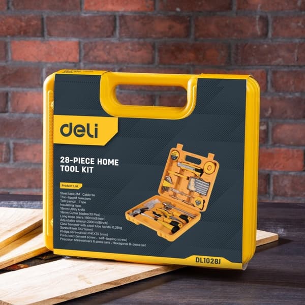 Husholdningsværktøjssæt 28 stk Deli Tools EDL1028J