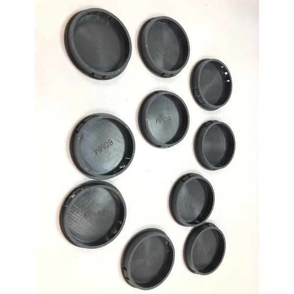 INF 20 mm hullplugger, plasthulldeksler som kan klikkes inn (10 pakke)