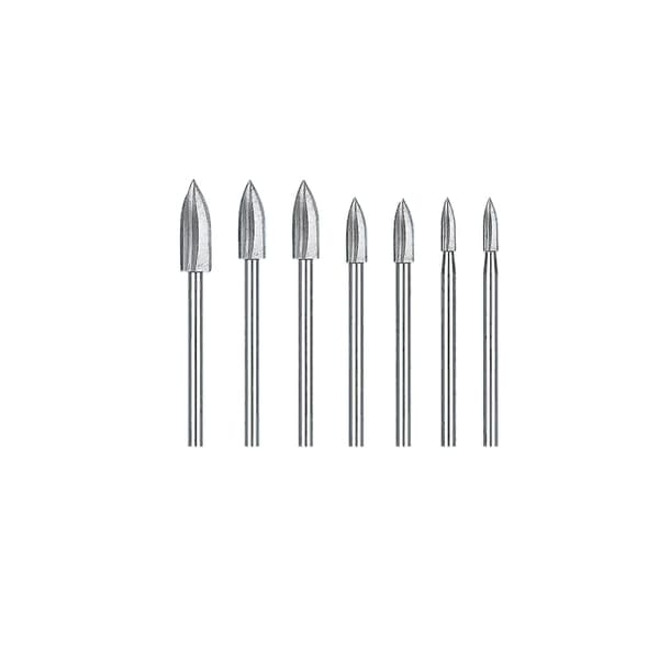 INF Graveringsborsett - 6 mm skaft (sett med 7)