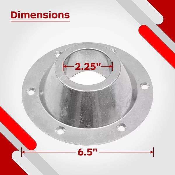 INF Aluminium RV Bordsfäste 2 Pack - Silver