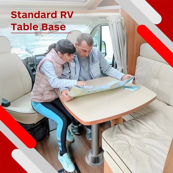 INF Aluminium RV Bordsfäste 2 Pack - Silver