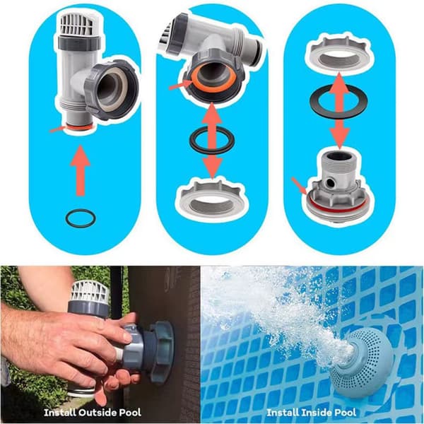 INF Gummipackningar för Intex Poolstolpar, 2-pack