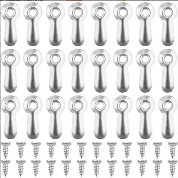 INF 100 stk. billedramme-bagpladeclips med skruer