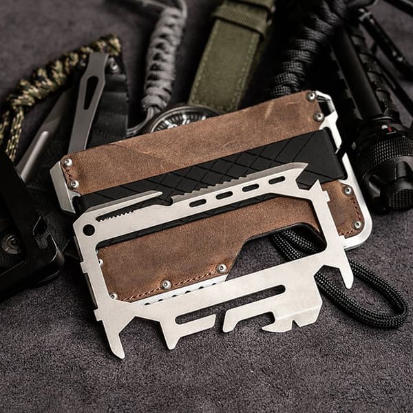 INF Multifunktionellt verktyg: EDC Outdoor Survival Portable Rostfritt stål taktiskt verktyg