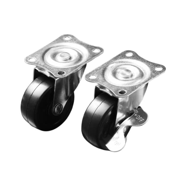 INF Sorte gummihjul, jævn og lydløs rulning Brake wheel