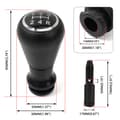 Pikkukuva 2 / 4: INF SFN143 Musta vaihteenvalitsimen nuppi Peugeot 206 207 307 Citroen