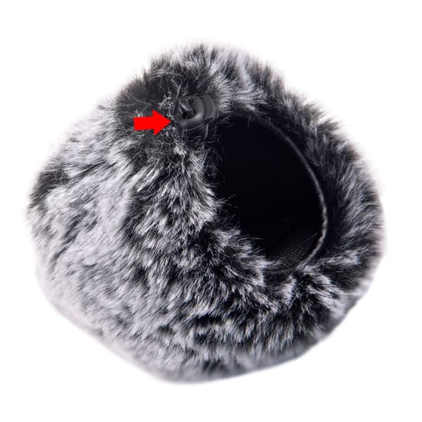 INF Mikrofonöverdrag i skumgummi, grått lurvigt vindskydd för Blue Yeti/Pro