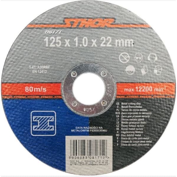 Lot 25 Kapskiva 125mm Ø1.0mm Slipmaskin Motorsåg rostfritt stål