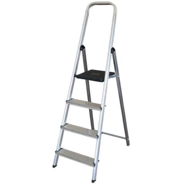 Altipesa 304N viktrappa i aluminium - 4 steg - Vit