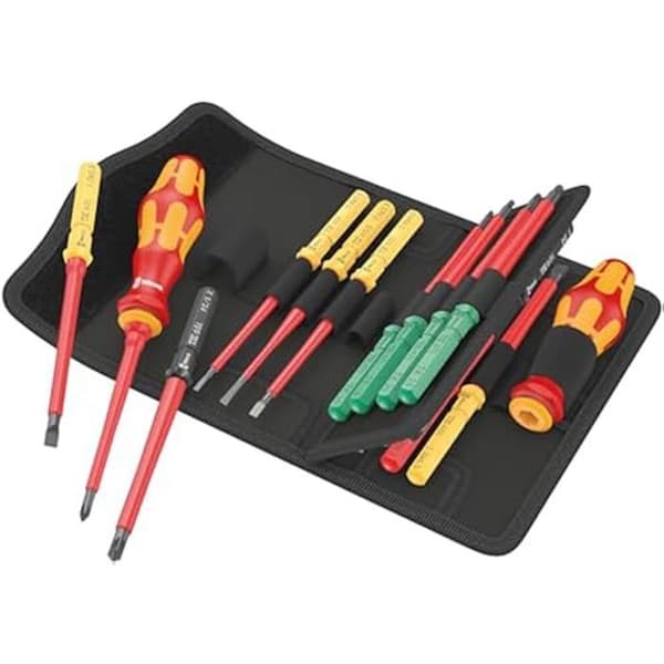 Wera 05006611001 Kraftform Kompakt VDE 17 Universal 1 Tool Finder, 17 stycken