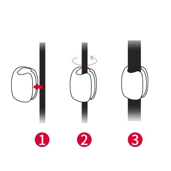INF Flammerøde perlestickere til BeatsX og Flex-øretelefoner