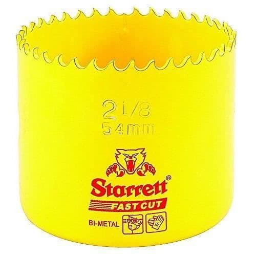 Starrett 63fch054 Borrkrona 54mm gul färg
