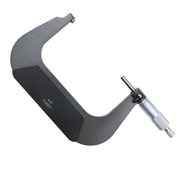 INF 4-5 tommer ekstern mikrometer, U-formet, sort