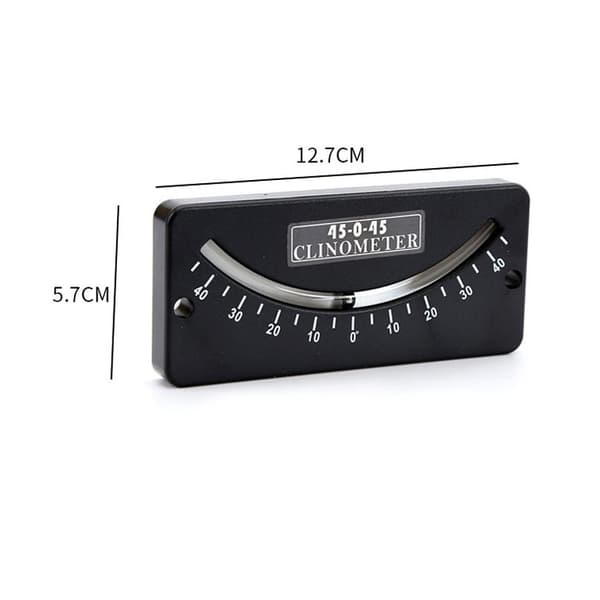 INF Mini vinkelmåler Inclinometer, 45-0-45 grader vinkelmåler