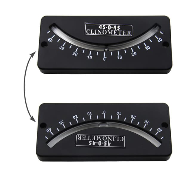 INF Mini vinkelmåler Inclinometer, 45-0-45 grader vinkelmåler
