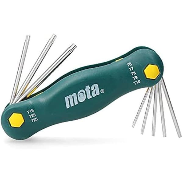 Torx nyckelsats - MOTA - Lr81 - Stål - Svart - Knivtyp