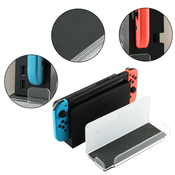 INF Vægbeslag til Nintendo Switch-konsol - Klar Akryl