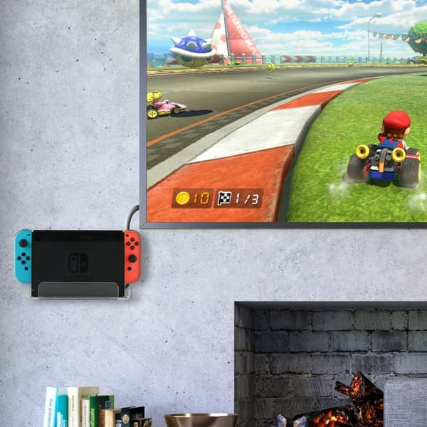 INF Vægbeslag til Nintendo Switch-konsol - Klar Akryl