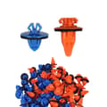 Miniatyrbilde 1 av 3: INF 100 STK. Bilpanelklips for Toyota 75495-35010/75397-35010 - Oransje og blå