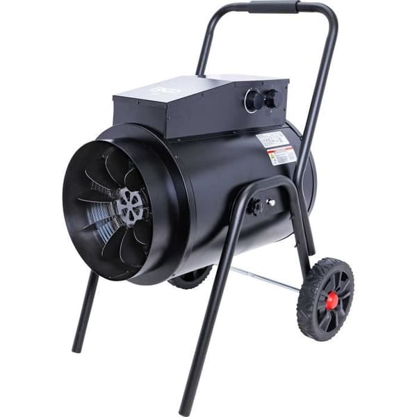 Eluppvärmd fläkt - BGS - 15Kw - Pulverlackerad kropp - 2 värmenivåer - IPX4