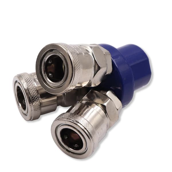 INF Pneumatisk lynkobling, 3-vejs 1/4" tilslutning