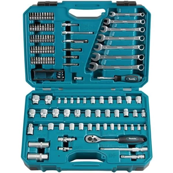 MAKITA verktygsset (120 delar) i krom-vanadin - E-06616