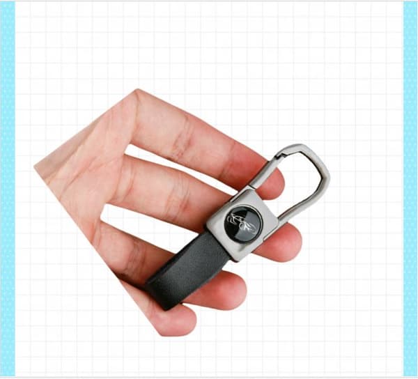INF Premium Bilnyckelring i Zinklegering för Män - Silverfinish