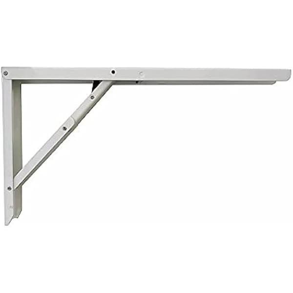 Vikbar fyrkant - FEPRE - 30 x 52 cm - Stål - Vit - 2 st
