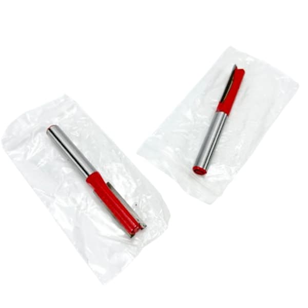 INF 1/4" Shank Raka Fräs med Skär (2-pack) B