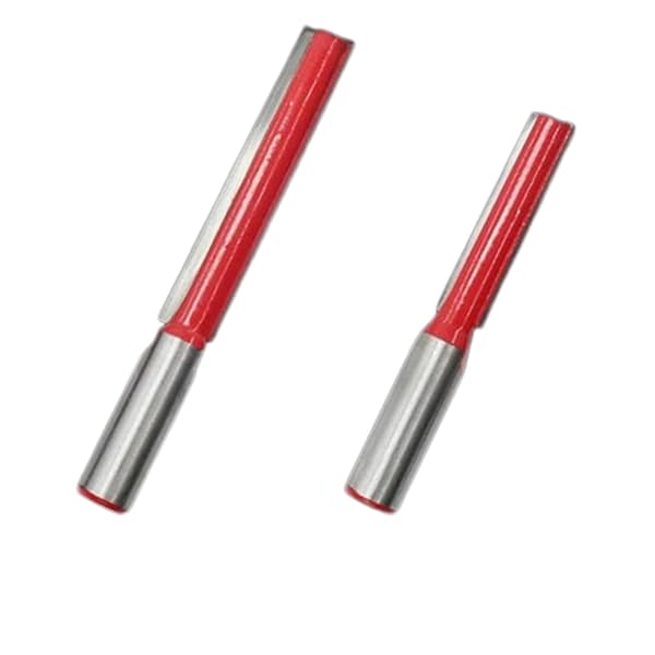 INF 1/4" Shank Raka Fräs med Skär (2-pack) B