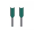 Miniatyrbillede 1 af 4: INF 1/4" Shank Straight Router Bit med skær (2-pak) A